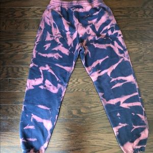 Reversed Dyed (Tie-Dyed) High Waisted Sweatpants